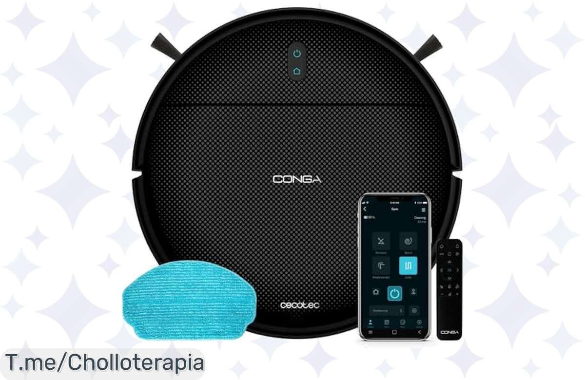 Transforma tu hogar con el Cecotec Robot Aspirador Conga 999: limpieza total en 120 minutos, control desde el sofá y precio loco. ¡No dejes pasar este ofertón y adquiere el tuyo ya!