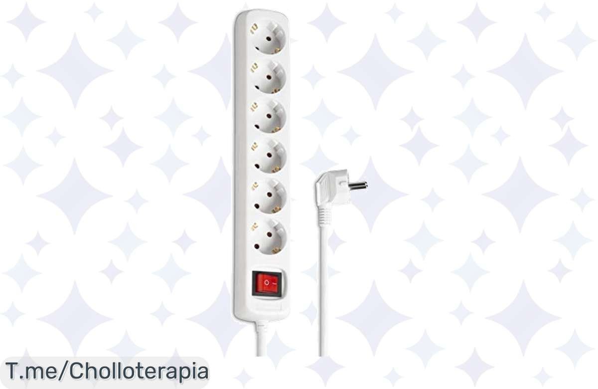 Transforma tu hogar con el enchufe múltiple Hama de 6 vías: ahorro energético y máxima seguridad. Aprovecha este ofertón único y compra ya antes de que se acabe.