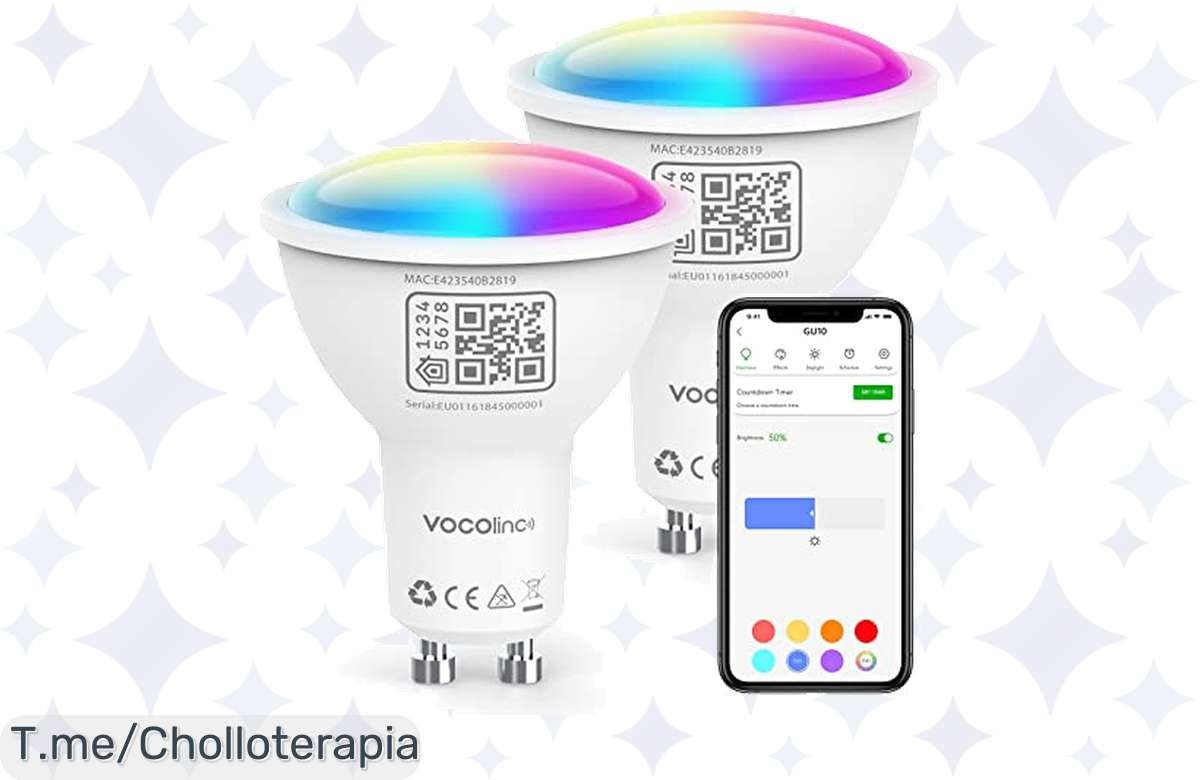 Transforma tu hogar con el super chollo de bombillas inteligentes VOCOlinc: controla la luz y ahorra, ¡ofertón limitado con descuento brutal! Haz clic y no te lo pierdas.