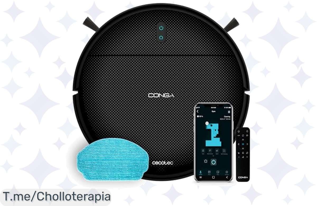 Transforma tu hogar con el super chollo del Cecotec Robot Aspirador Conga 999 que limpia solo, ¡aprovecha el ofertón antes de que se agote y vive la comodidad ya!