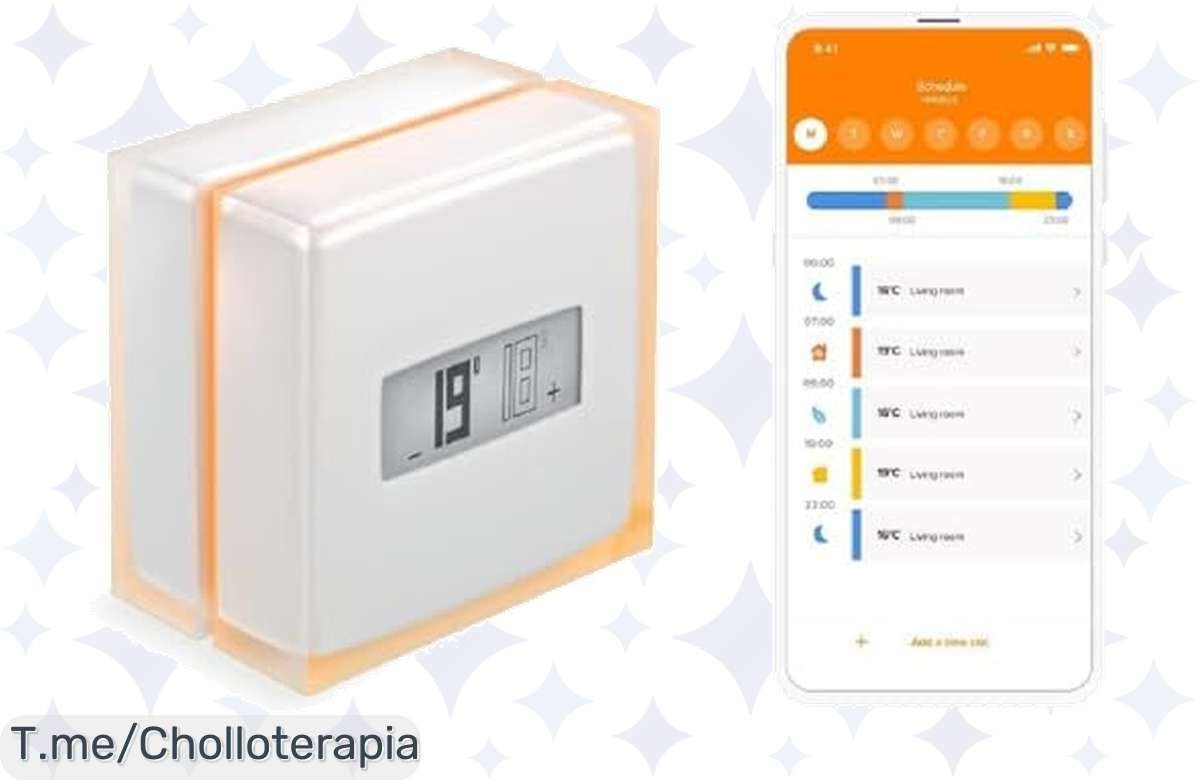 Transforma tu hogar con el termostato inteligente NETATMO: ¡ahorra energía y dinero con control desde tu smartphone! Aprovecha este ofertón único antes de que se agote.