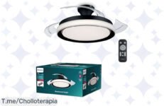 Transforma tu hogar con el ventilador Philips Bliss: luz LED brillante, motor silencioso y aspas invisibles a un precio loco ¡Aprovecha este super chollo antes de que se acabe!