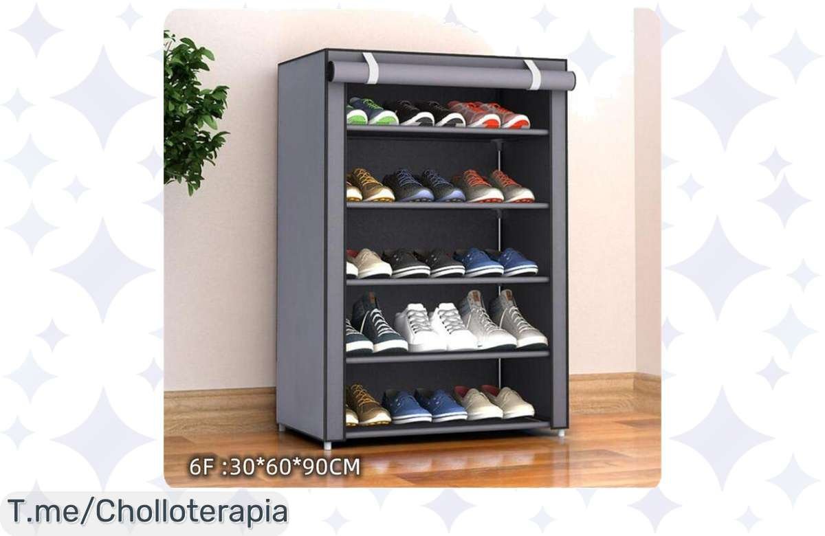 Transforma tu hogar con el zapatero organizador de tela, capaz de albergar 27 pares de zapatos. Aprovecha este ofertón limitado y ordena el tuyo antes de que se agote.