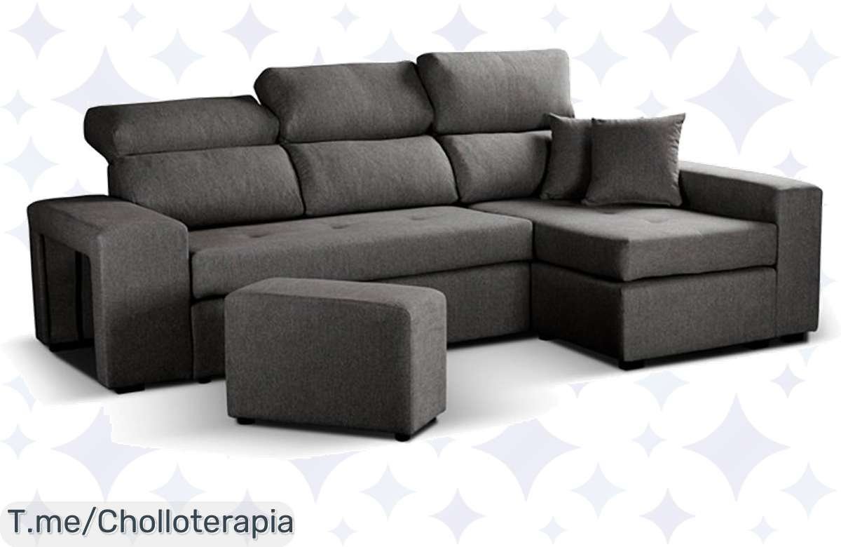 Transforma tu hogar con la chaise longue CIRO reversible en gris: confort excepcional a un precio loco. ¡Este super chollo es limitado, actúa ya y hazla tuya antes de que desaparezca!