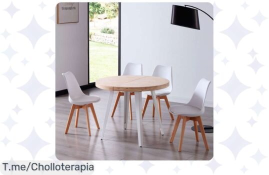 Transforma tu hogar con la mesa extensible Berg, un super chollo que se adapta a cualquier ocasión No te quedes sin la tuya, este ofertón es limitado, actúa ya