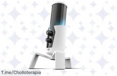Transforma tu hogar en un estudio de grabación con el micrófono Trust Gaming GXT 258 Fyru, calidad profesional, luces LED y un ofertón que no podrás dejar pasar ¡Compra ya y graba como un pro!