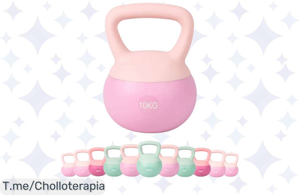 Transforma tu hogar en un gym con Kettlebell ALLINLIFE: el peso que se adapta a ti, suave pero fuerte. Aprovecha este ofertón, ¡stock limitado, compra ya!