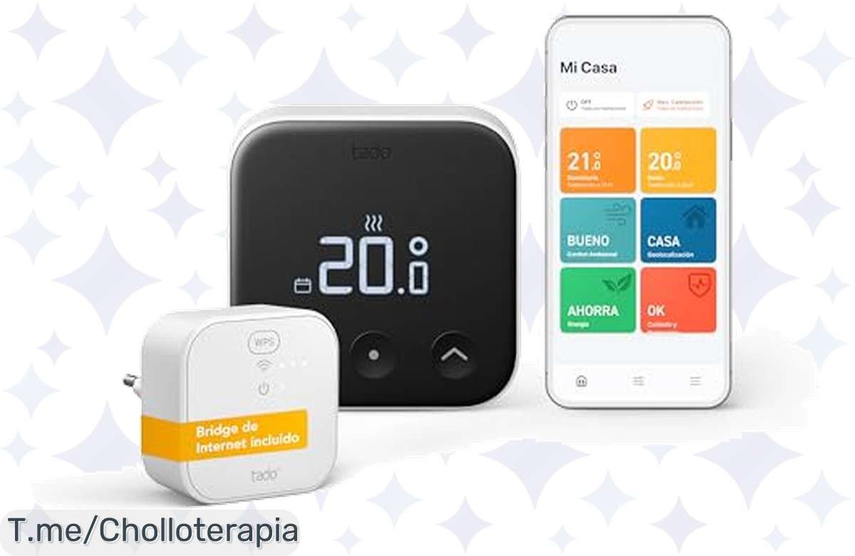 Transforma tu hogar en un oasis de confort con el termostato inteligente tado° X, ¡aprovecha este super chollo y empieza a ahorrar energía hoy mismo antes de que se agote!