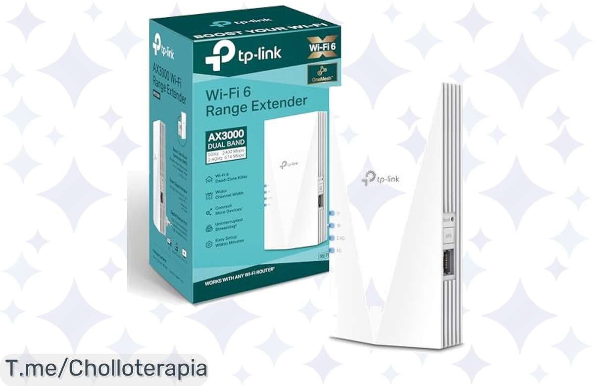 Transforma tu hogar en un paraíso WiFi con el TPLink RE700X: velocidad brutal, cobertura máxima y conexión sin interrupciones. ¡Aprovecha este ofertón único antes de que se agote!