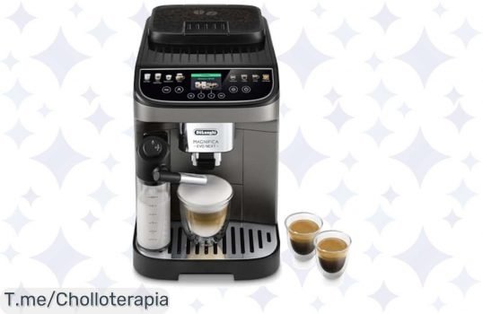 Transforma tu hogar en una cafetería con De'Longhi Magnifica Evo Next, jarra automática y 13 recetas únicas ¡Aprovecha este ofertón limitado y disfruta de cada café!