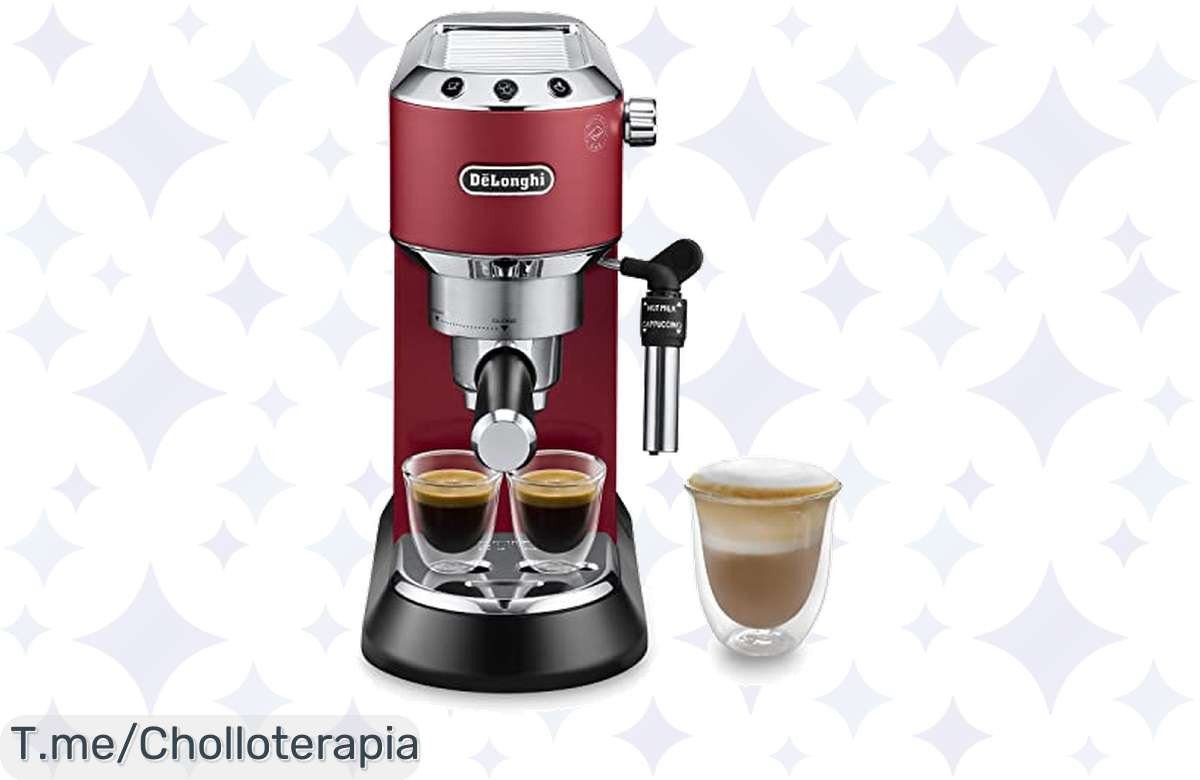 Transforma tu hogar en una cafetería con la De’Longhi Dedica: Espresso perfecto en 35 segundos y capuccinos irresistibles. ¡Aprovecha este ofertón antes de que se agote!