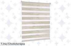 Transforma tu hogar hoy con el Estor Enrollable Doble Capa, una oferta nunca vista que te da control total de la luz ¡No dejes pasar este super chollo y compra ya!