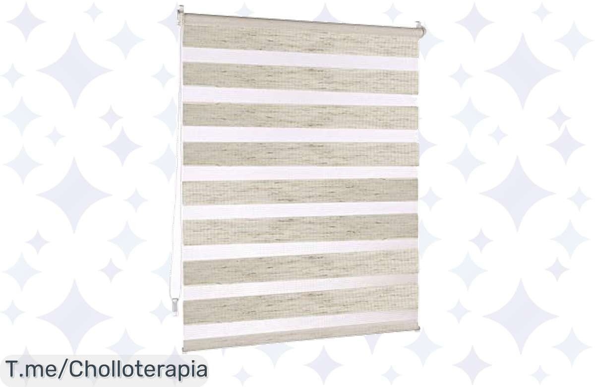 Transforma tu hogar hoy con el Estor Enrollable Doble Capa, una oferta nunca vista que te da control total de la luz. ¡No dejes pasar este super chollo y compra ya!