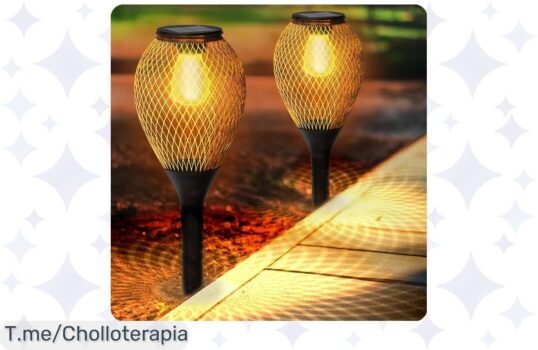 Transforma tu jardín con las Luces Solares Collasis: ambiente romántico, resistencia total al agua y carga solar rápida ¡No pierdas este chollazo antes de que se agoten!