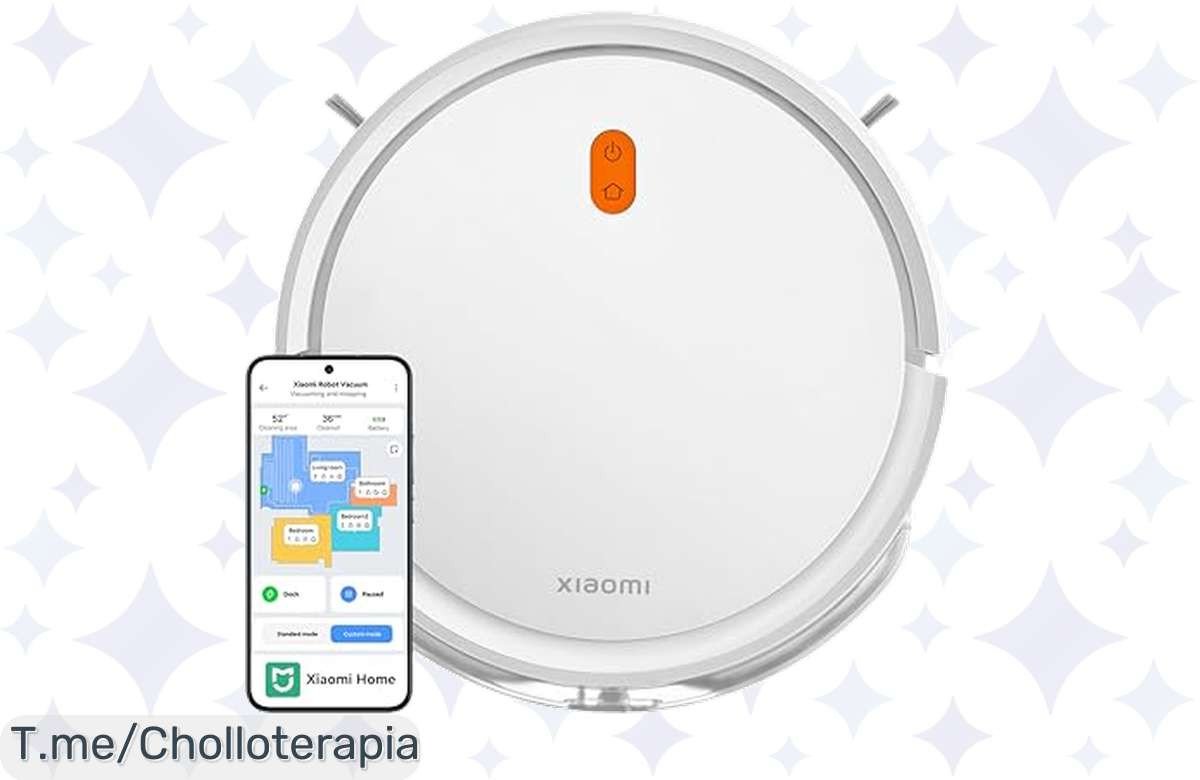Transforma tu limpieza con el Xiaomi Robot Vacuum E5: succión potente y fregado en uno, ¡ofertón limitado que no puedes dejar escapar! ¡Compra ya y disfruta de tu hogar reluciente!