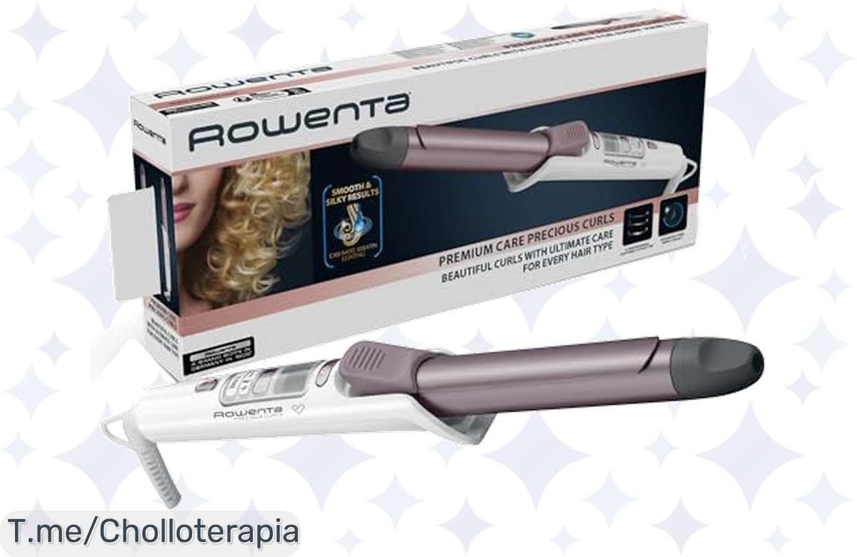 Transforma tu look al instante con el Rizador Rowenta Precious Curl: ¡hazte rizos en 45 segundos y brilla con un precio loco! Oferta limitada, ¡aprovéchala ya!
