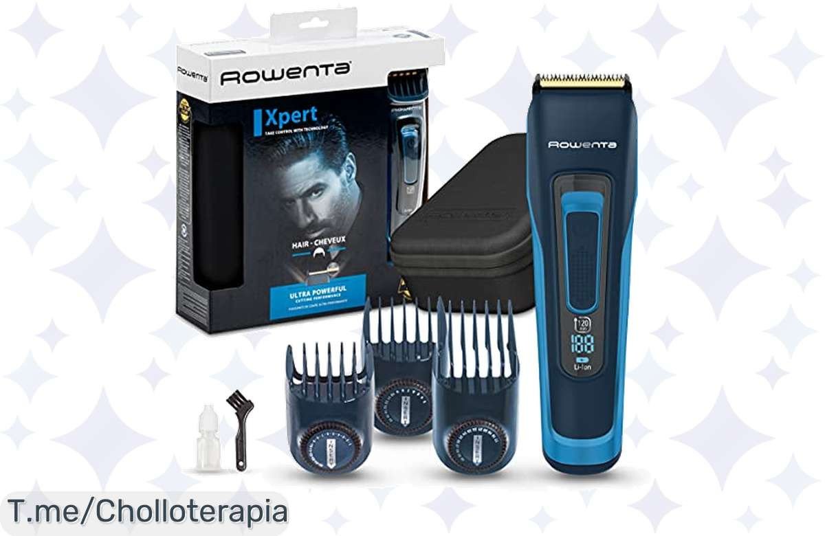 Transforma tu look con el cortapelos Rowenta Advancer Xpert a un precio loco: cuchillas de titanio y 120 min de autonomía. ¡No dejes pasar este ofertón limitado!