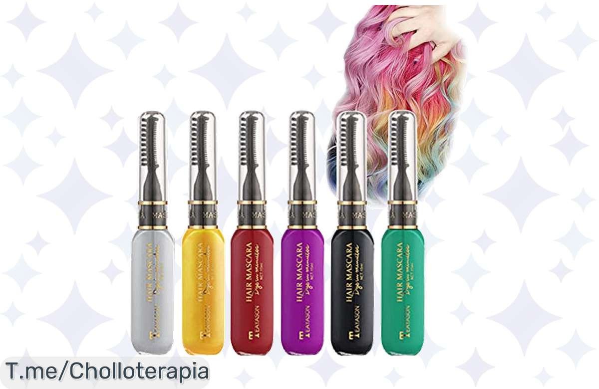 Transforma tu look en un instante con las tizas Bestauty, ¡6 colores vibrantes que se lavan fácil! No dejes pasar este ofertón, cambia tu estilo ahora mismo y deslumbra.