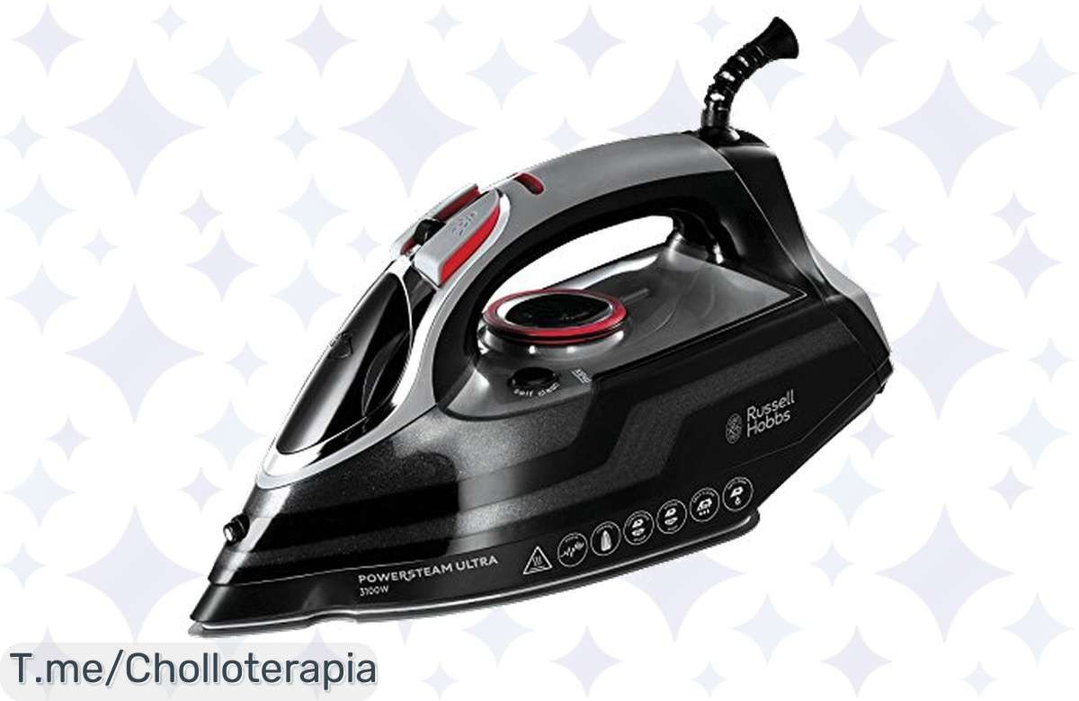 Transforma tu manera de planchar con la Plancha Russell Hobbs, potencia de 3100W y golpe de vapor 210g. ¡Oferta limitada, no te pierdas este descuentazo que arrasará con las arrugas!