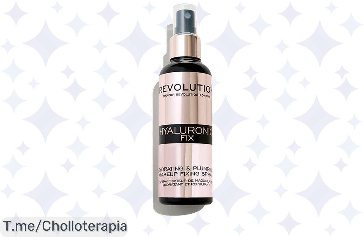 Transforma tu maquillaje con el spray fijador Hyaluronic Fix, disfruta de un acabado perfecto y duradero a precio loco. ¡Aprovecha este ofertón limitado y compra ya!