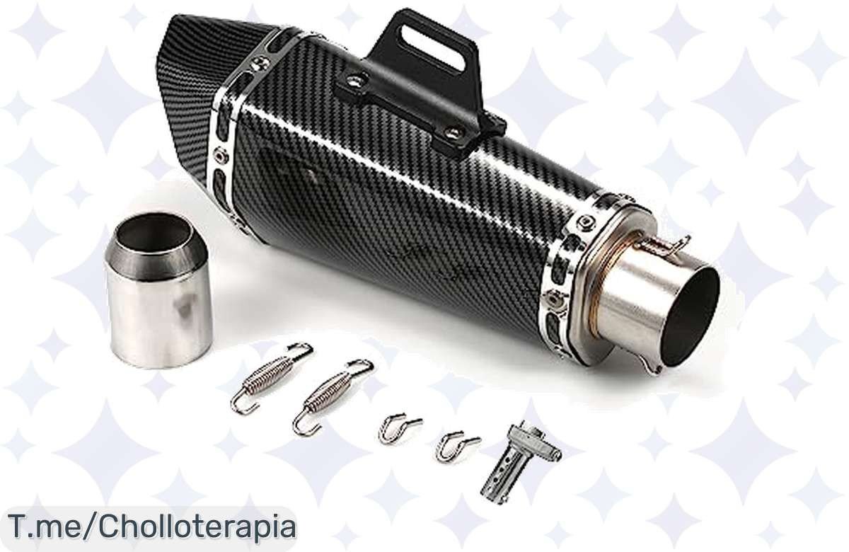 Transforma tu moto con el silenciador Shkalacar, un chollazo que reduce ruido y potencia tu estilo en la carretera. ¡No te quedes sin el tuyo, las unidades son limitadas!