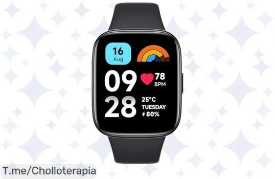 Transforma tu muñeca con el Xiaomi Redmi Watch 3 Active: pantalla de 1,83”, llamadas Bluetooth y 12 días de batería ¡No te pierdas este chollazo, actúa ya!