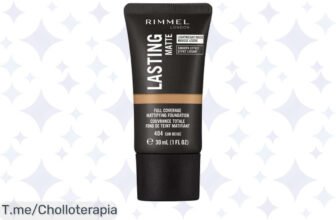 Transforma tu piel con el Rimmel Lasting Matte Foundation: cobertura total, ligera y sin brillos ¡Aprovecha este super chollo y siente tu rostro perfecto hoy!