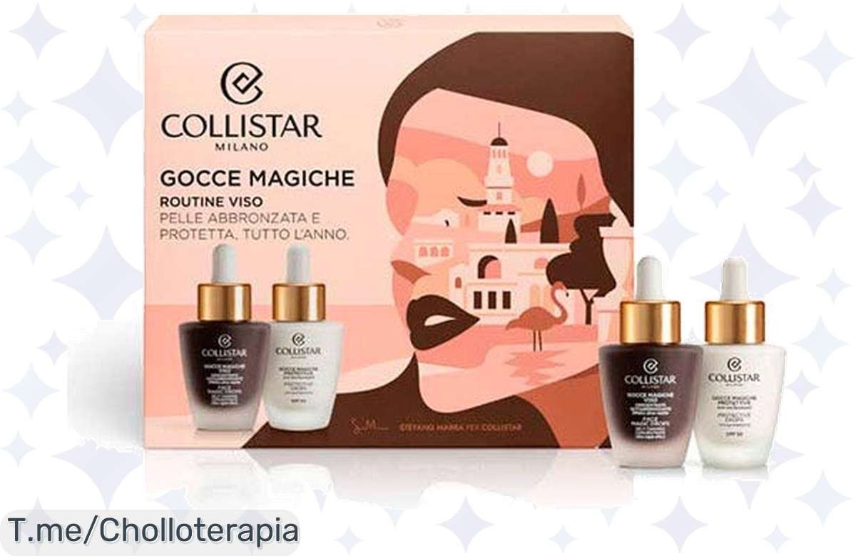 Transforma tu piel con el set Gocce Magiche de Collistar: autobronceado perfecto y protección todo en uno. ¡No dejes pasar este super chollo y brilla este verano!