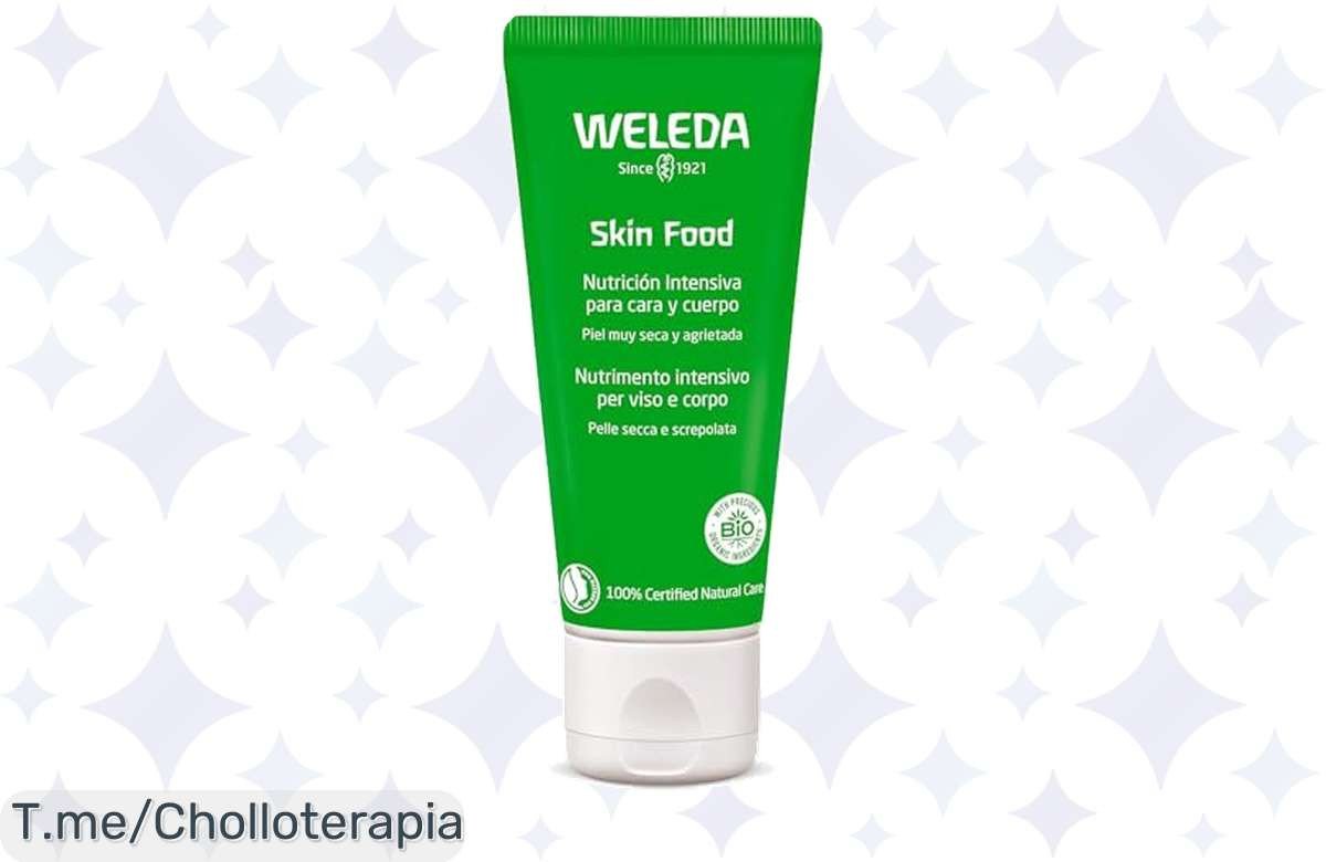 Transforma tu piel con la Crema Reparadora Weleda: hidratación intensa y alivio inmediato para irritaciones. Aprovecha este super chollo antes de que se agote, ¡compra ya!