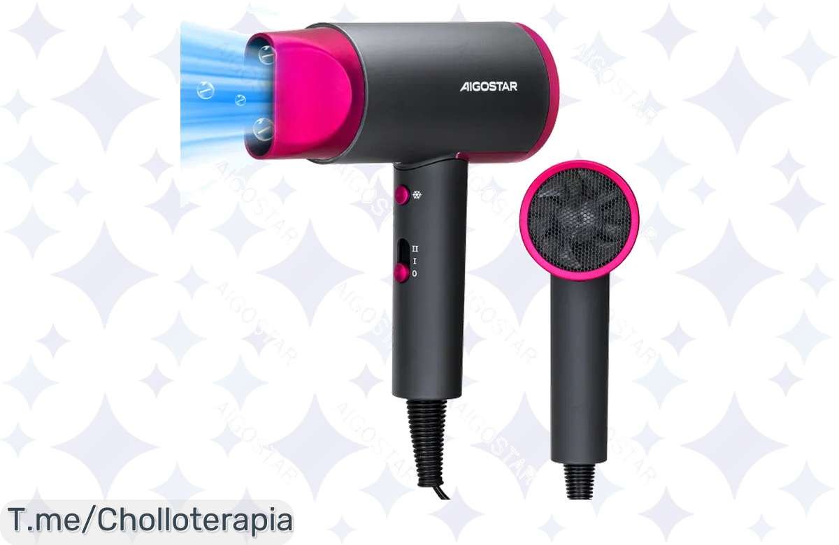 Transforma tu rutina con el secador Aigostar Dora a precio loco: 2200W y tecnología anti frizz te esperan. ¡Aprovecha este ofertón limitado y dale a tu pelo el cuidado que merece!