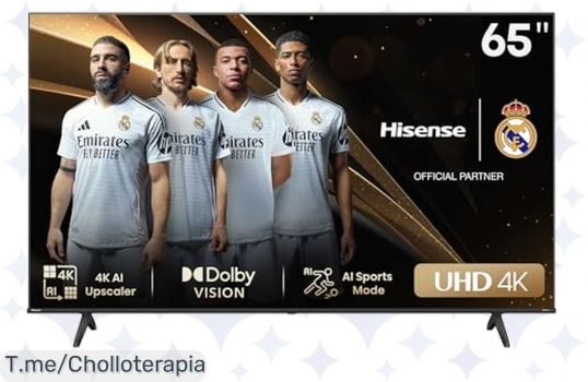 Transforma tu salón con la Hisense 65E6NT UHD 4K a un precio loco: disfruta de colores vibrantes y control por voz ¡No dejes pasar este ofertón, corre ahora!