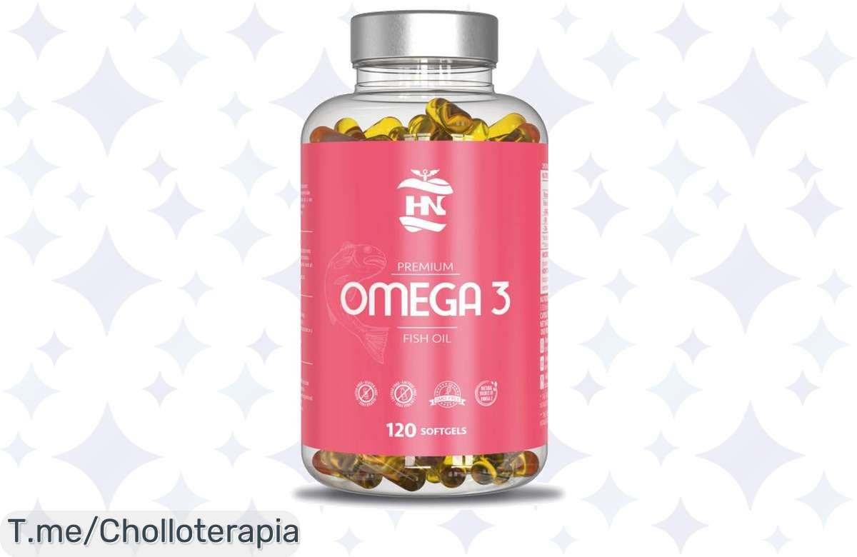 Transforma tu salud con HN Healthy Nutrition Omega 3: 2000 mg de poder en cada cápsula, ¡ofertón nunca visto! No dejes escapar este chollo, compra ya antes de que se agote.
