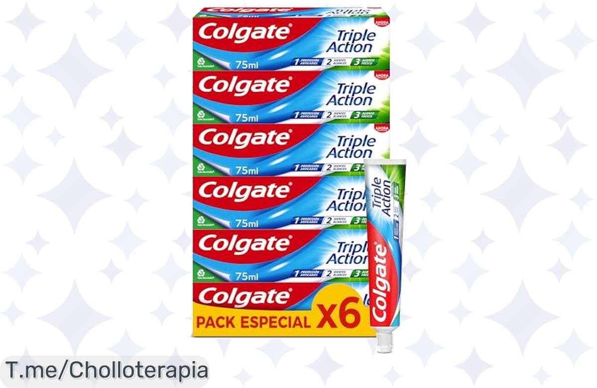 🤩 Transforma tu sonrisa con Colgate Triple Acción: ¡Pack de 6 a precio ...