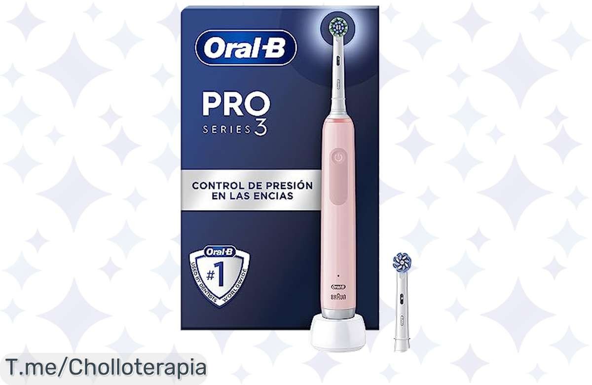 Transforma tu sonrisa con el cepillo eléctrico OralB Pro Series 3: limpieza profesional diaria y encías protegidas a un precio loco. ¡Solo por tiempo limitado, actúa ya!