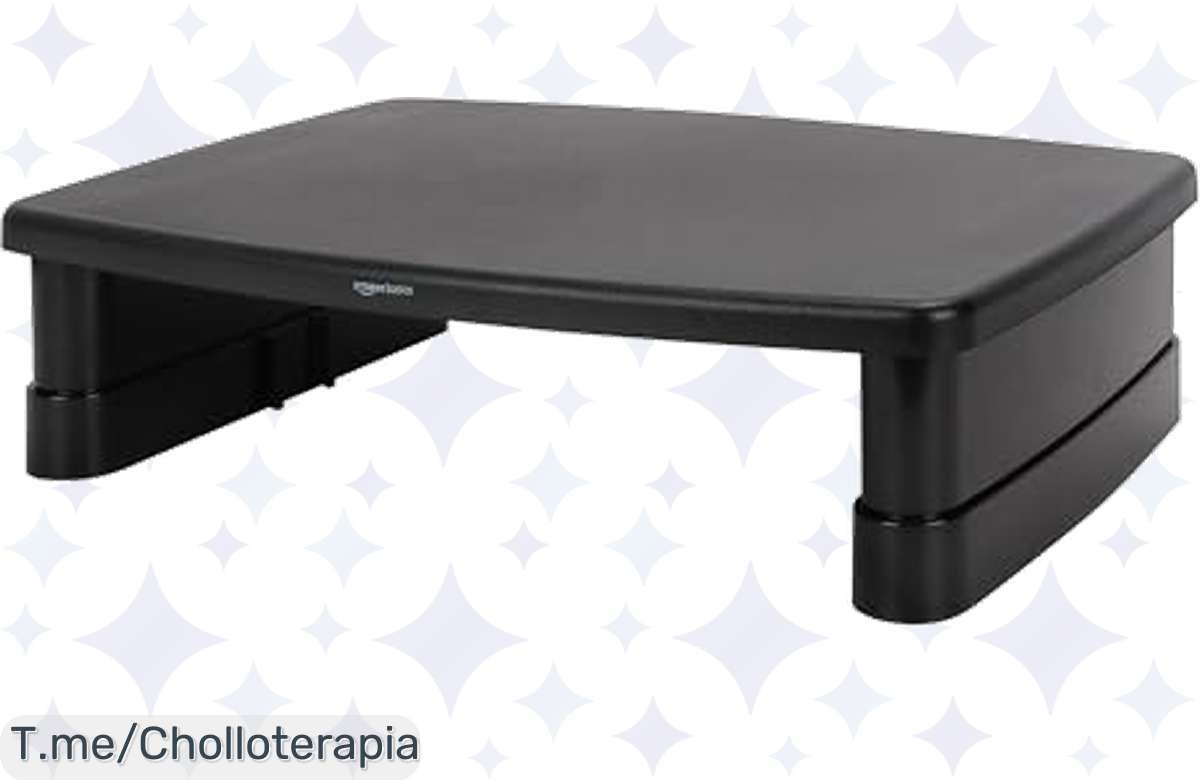 Transforma tu trabajo con el soporte ajustable para monitor de Amazon Basics: comodidad personalizable y escritorio ordenado. ¡Oferta limitada, actúa ya y no te quedes sin el tuyo!