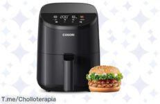 Transforma tus comidas con la COSORI Freidora de Aire 2L: cocina 97% más saludable, limpieza fácil ¡y a un precio loco! ¡No dejes pasar este ofertón, compra ya!