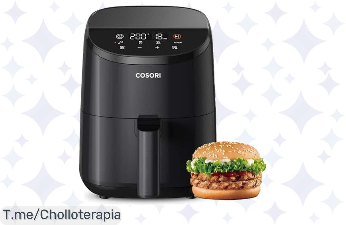 Transforma tus comidas con la COSORI Freidora de Aire 2L: cocina 97% más saludable, limpieza fácil ¡y a un precio loco! ¡No dejes pasar este ofertón, compra ya!