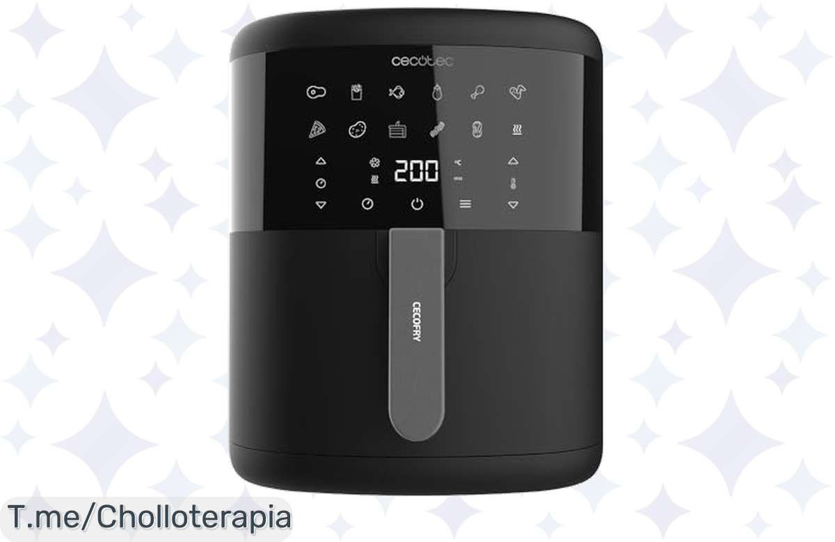 Transforma tus comidas con la Cecotec Freidora sin Aceite de 6 L, cocina saludable con solo una cucharada y aprovecha este ofertón único. ¡Compra ya antes de que se agote!