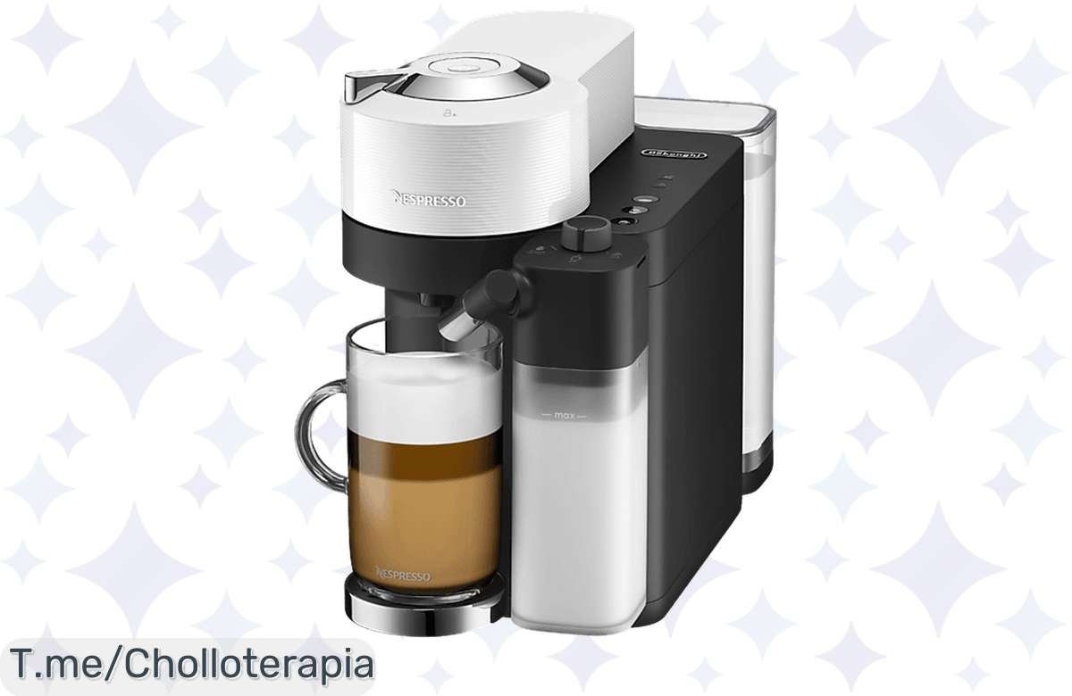 Transforma tus desayunos con la Cafetera Nespresso De’Longhi Vertuo Lattissima ENV300.W, calentamiento en 30s, café de barista en casa a un precio loco. ¡Compra ya, stock limitado!