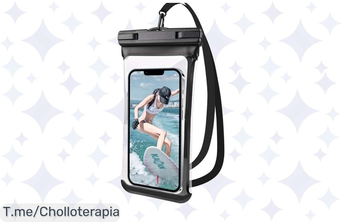 Transforma tus días en el agua con la bolsa estanca móvil universal, impermeable y sin costuras, ¡aprovecha este chollazo antes de que se agote y disfruta como nunca!