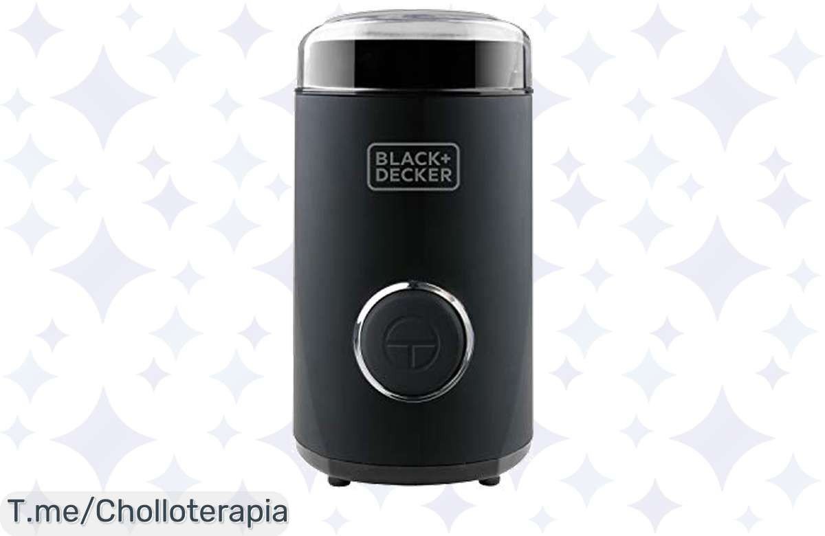 Transforma tus mañanas con el molinillo Black+Decker: café fresco en segundos a un precio loco. ¡No te pierdas este ofertón, stock limitado, compra ya!