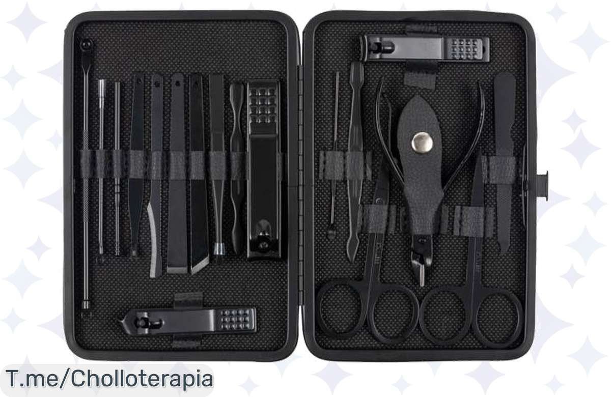 Transforma tus manos y pies con el set de manicura/pedicura Brescia, 19 herramientas de calidad a un precio loco: ¡ofertón limitado para que luzcas radiante, compra ahora!