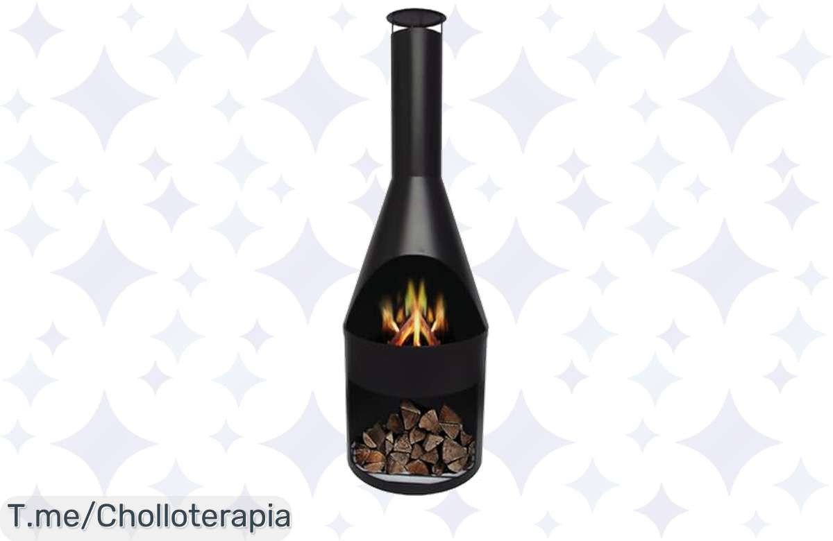 Transforma tus noches al aire libre con nuestra chimenea de jardín: calor sin humo y leña organizada a un precio loco. ¡No esperes más, el stock es limitado!