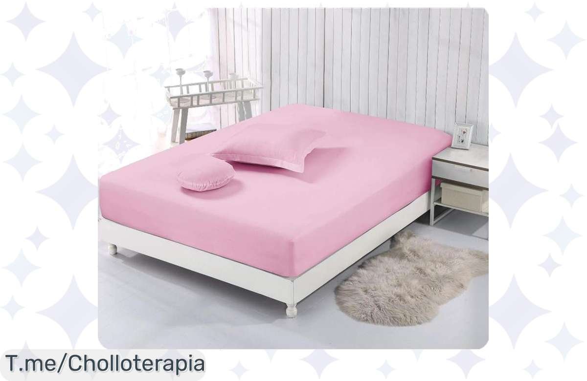 Transforma tus noches con la sábana bajera rosa HMS: comodidad única que hará brillar tu cama a un precio loco. ¡No te quedes sin la tuya, las existencias vuelan!