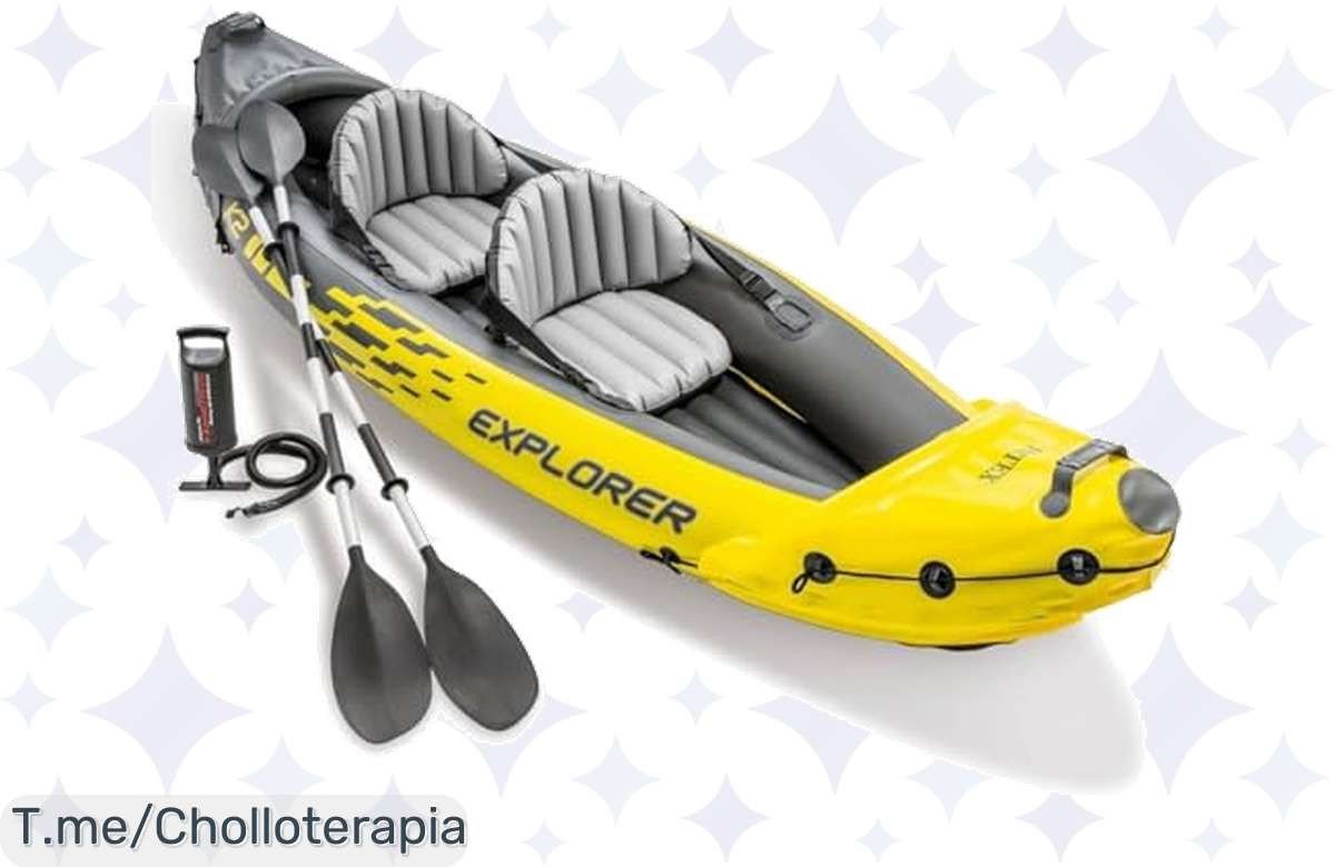 Vive aventuras únicas con el Intex Kayak Hinchable Explorer K2, cómodo y fácil de inflar. Aprovecha este super chollo y transforma tu verano, ¡actúa ya antes de que se agote!