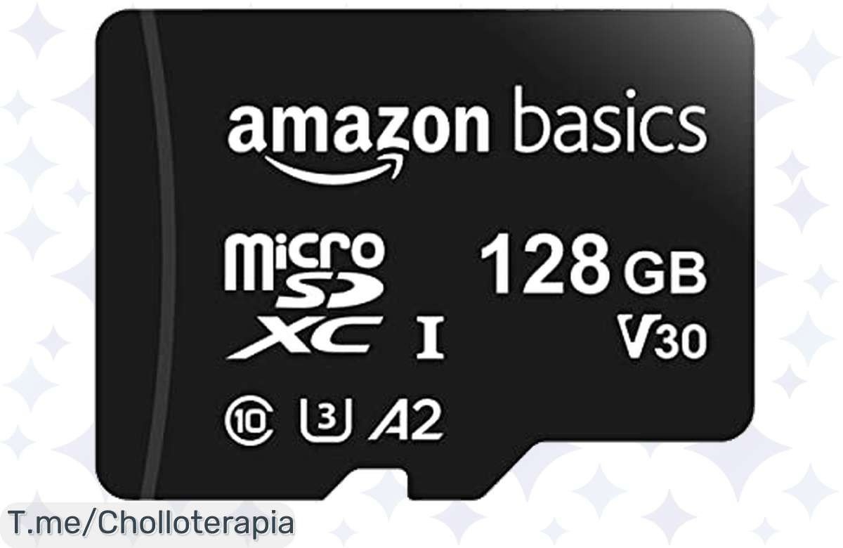 ¡Chollazo imperdible! MicroSDXC de 128 GB, rápida como un rayo y perfecta para grabar en 4K, a un precio loco. ¡No te lo pierdas, stock limitado!