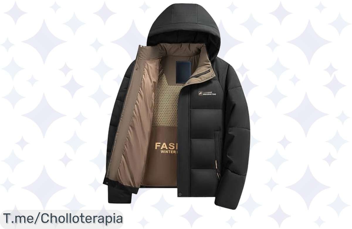 Abrigo de invierno grueso con sombrero extraíble a precio loco, ¡disfruta de un chollazo y luce increíble! Oferta limitada, compra ya antes de que se agote.