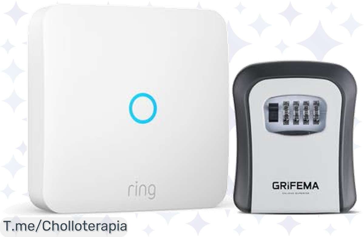 Acceso inmediato y seguro a tu hogar con Ring Intercom y caja de llaves GRIFEMA, ¡super chollo que transforma tu seguridad! No dejes pasar esta oferta única ahora.