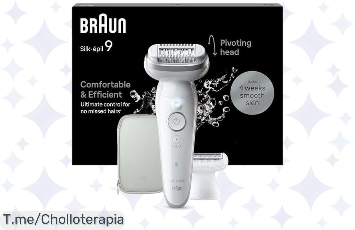 Adiós al Vello con la Braun Silképil 9, ¡la Depiladora que Atrapa Todo! Piel Suave y Sedosa en un Super Chollo Limitado. Aprovecha Esta Oferta Única Ahora Mismo.