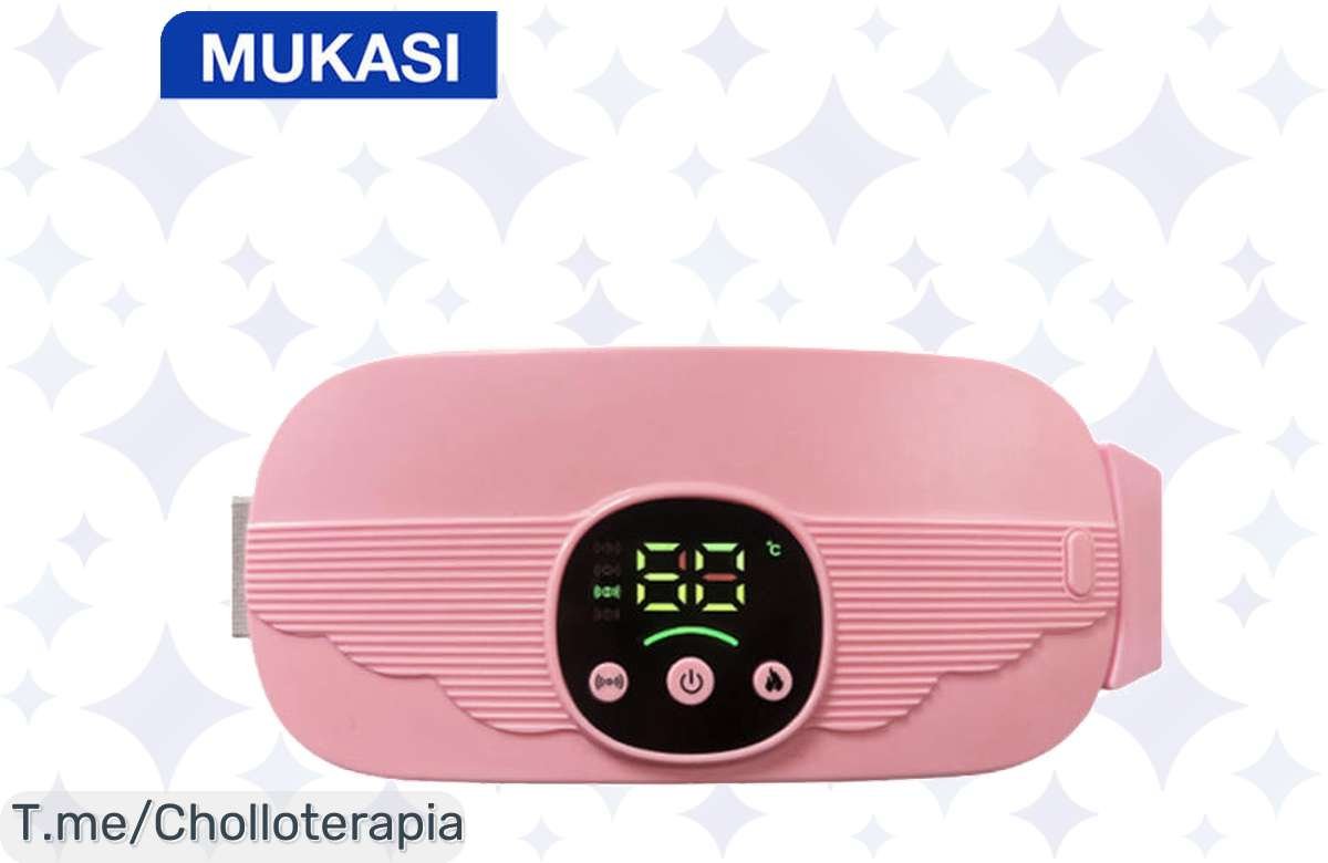 Alivio instantáneo con la Almohadilla Térmica Menstrual MUKASI: 4 niveles de calor y masaje para esos días difíciles. ¡Super chollo, actúa ya antes de que se agoten!